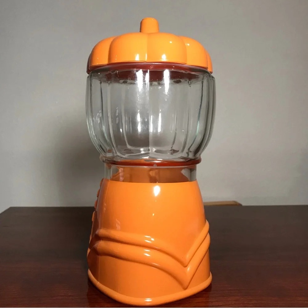 Target Bullseye Pumpkin Gumball Machine Orange Candy Jar 8